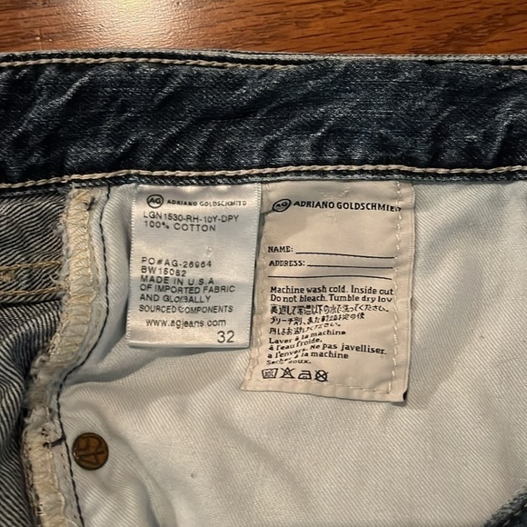 Ag Adriano Goldschmied | Denim 'Sadie' High-Rise Jean Shorts 3" Inseam Sz 32/14 - Picture 5 of 8